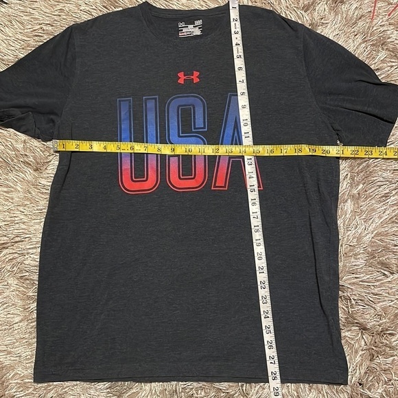 Under Armour USA Gray Short Sleeve T Shirt - Picture 6 of 6